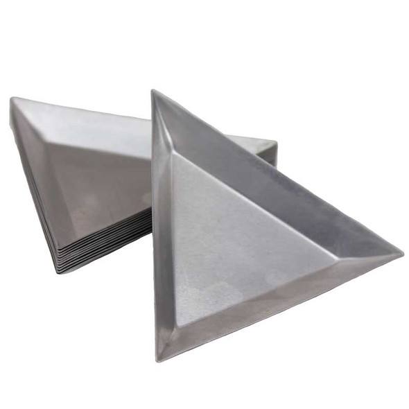 Aluminum Parts Tray Triangle 3.25 Inches 12 Trays