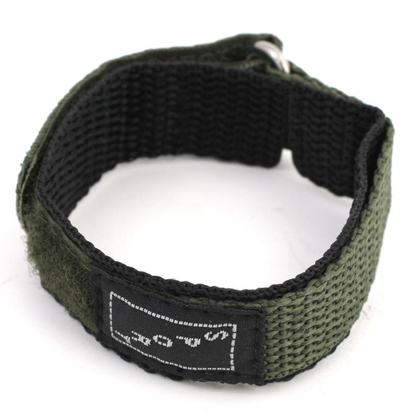16mm Green Nylon Watch Strap Velcro® Style Sport Band 8 1/2 Inch Length