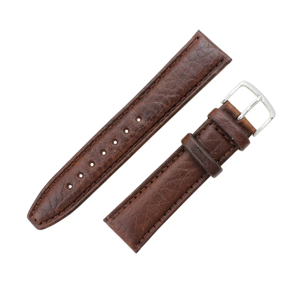 Hadley Roma Shrunken Grain 16mm Leather Watch Strap Brown 7 5/16 Inch Length