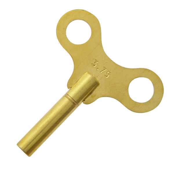 Single end chime key for clocks