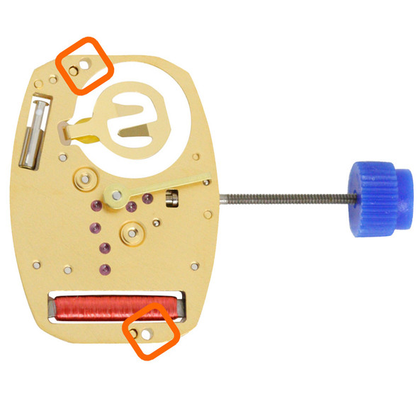 ETA 2 Hand Quartz Watch Movement 282.001 Overall Height 2.3mm