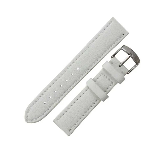 Hadley Roma 24mm White Genuine Lorica® Watch Band Hypo Allergenic 7 13/16 Inch Length