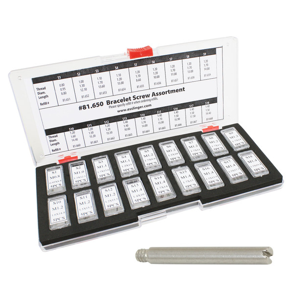 Generic Rolex® Watch Band Link Screw Pin Assortment to Fit Rolex® 90 Pieces