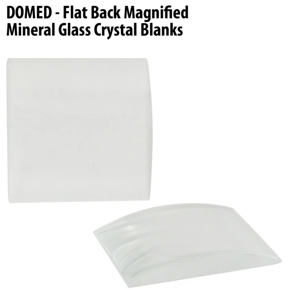 Watch Crystal Domed Flat Back Magnified Mineral Glass Crystal Blanks