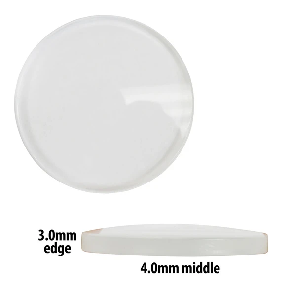 3.0mm thick watch crystal round magnifier mineral glass crystals