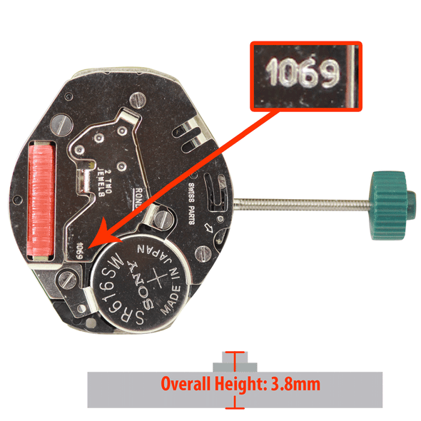 Harley Ronda HQ1069 quartz watch movement