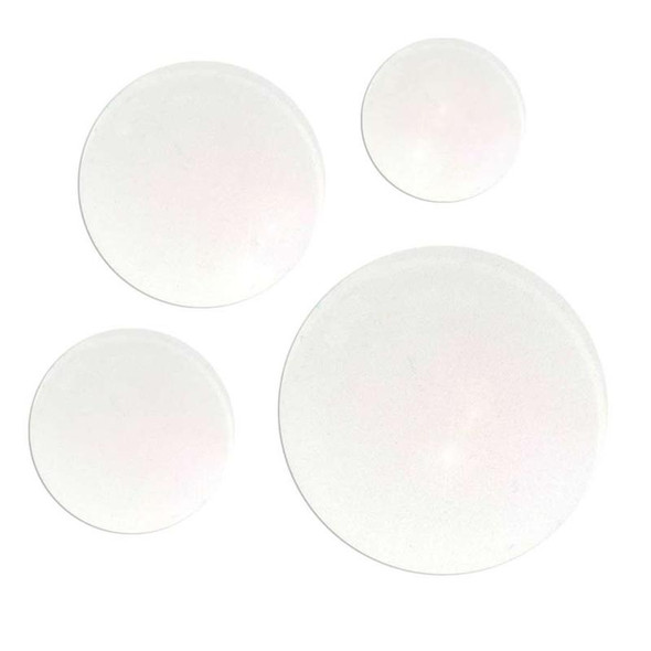 Unfinished round mineral glass blanks let you custom-shape each crystal