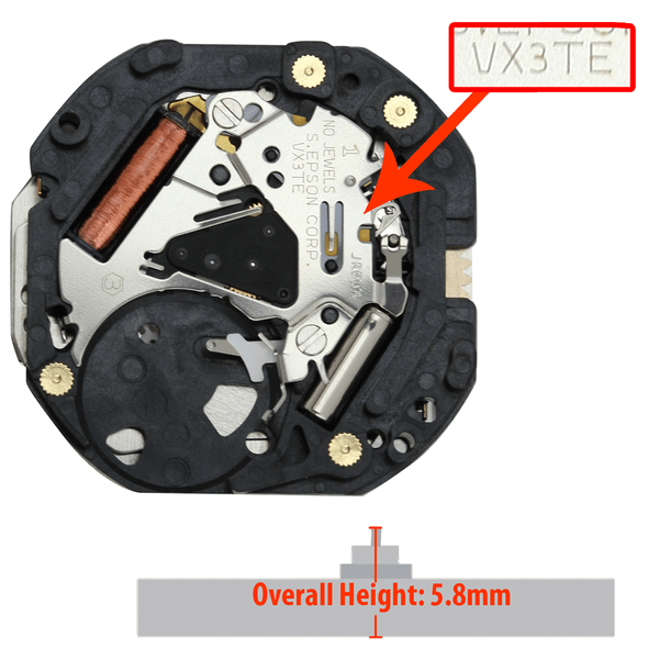 Hattori Japan Watch Movement VX3T