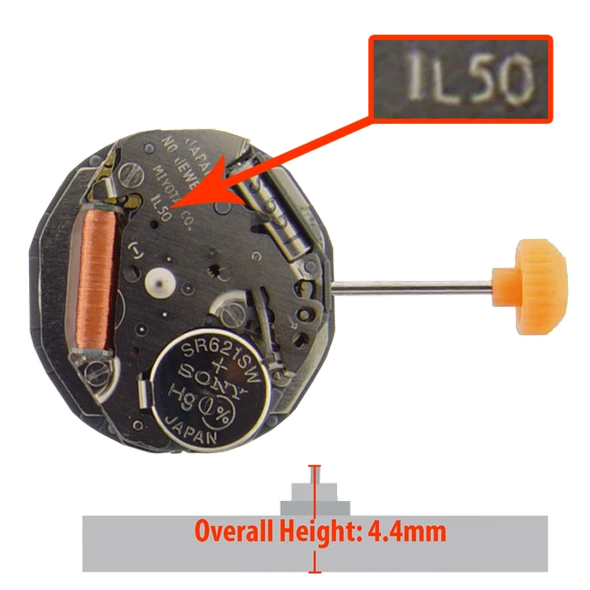 Miyota/Citizen LTD Watch Movement 1L50 Quartz Movements