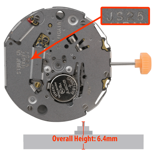 JS25 Miyota Citizen Quartz Watch Movement