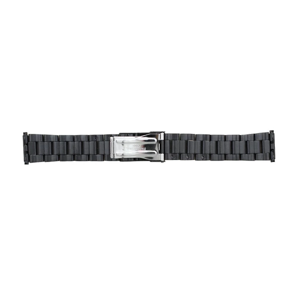 Hadley Roma Metal Watch Band Black Finish 18-22mm