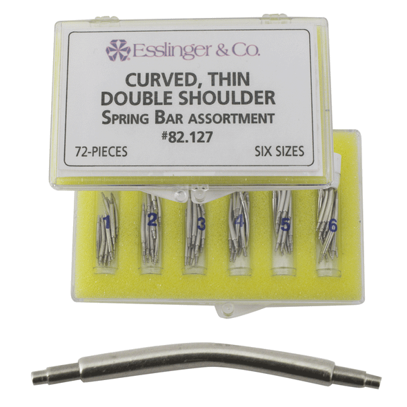 Curved Thin Double Shoulder Spring Bar Assortment 72 Pieces