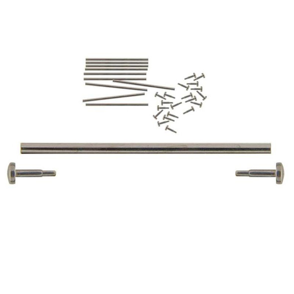 Pressure link pins hold the security catch of tri-fold buckles