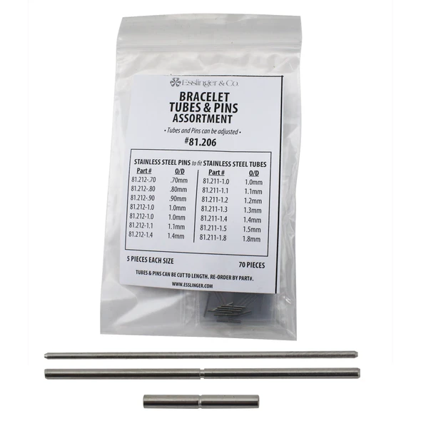 Watch Band Parts Tube And Pin Assortment 70 Pieces