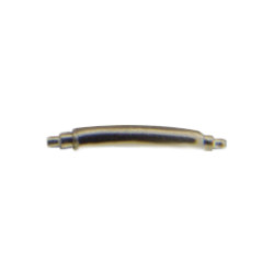 1.50mm thin curved double-shouldered nickel-plated watch band spring bars