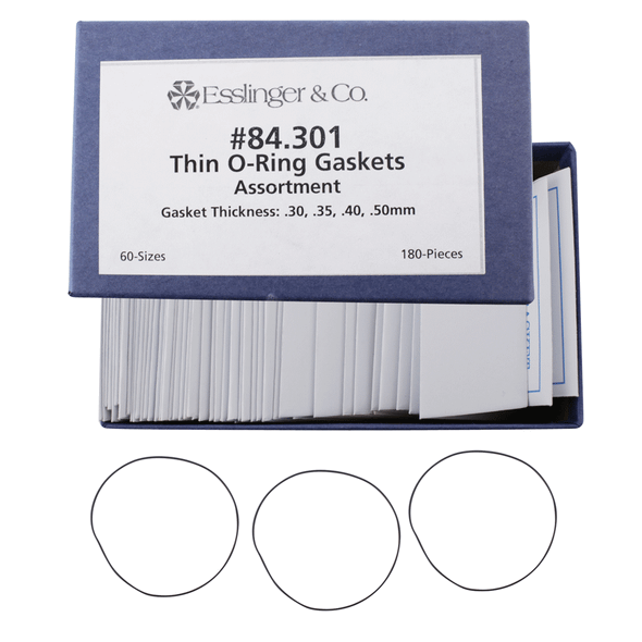 Watch Gasket Waterproof Thin O-Ring Assortment 180 Pieces