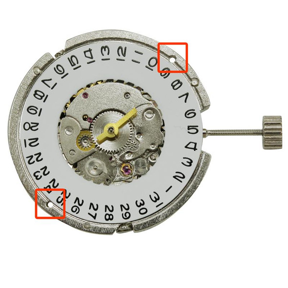 ST6D Gents mechanical watch movement with date display