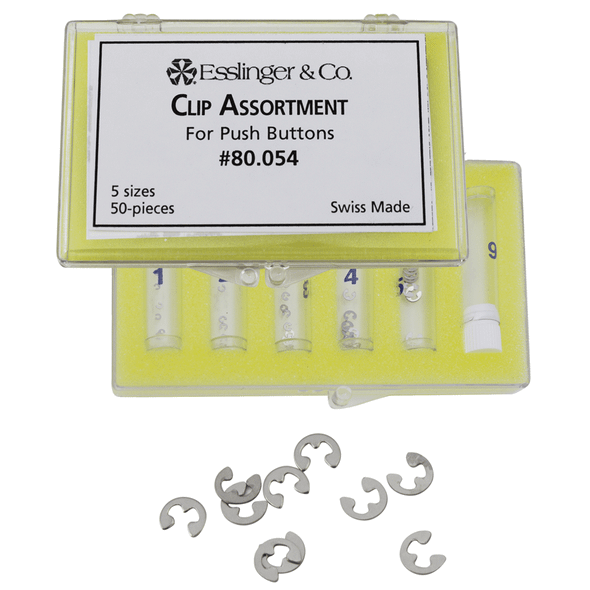 Watch Parts Clip Assortment For Push Buttons 50 Pieces
