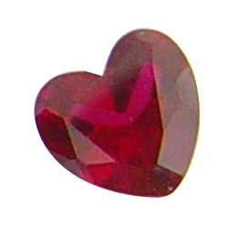 3x3 mm Heart Synthetic January
