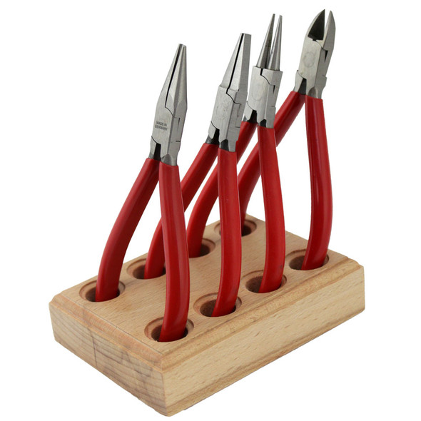 German Pliers Sets 4 1/2 Inch Lap Joint 3 or 4 piece Sets with Wood Plier Block