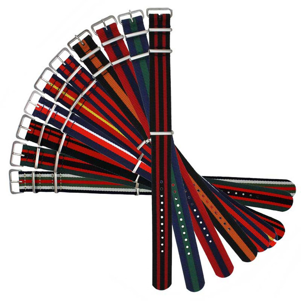Generic NATO® Style Nylon Watch Strap 20 mm