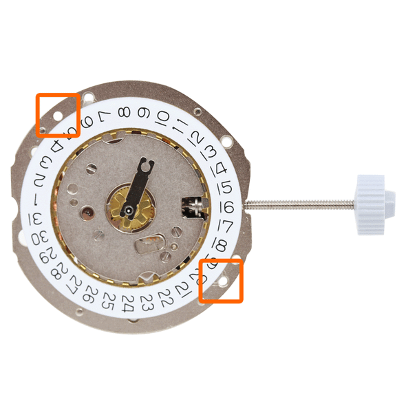 Harley Ronda 3 Hand Quartz Watch Movement HQ785.3 High Hour Wheel  Date at 3:00 Overall Height 4.5mm