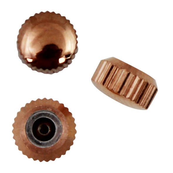 Assortment Of Waterproof Quartz Rose Gold Watch Crowns 12 Pieces