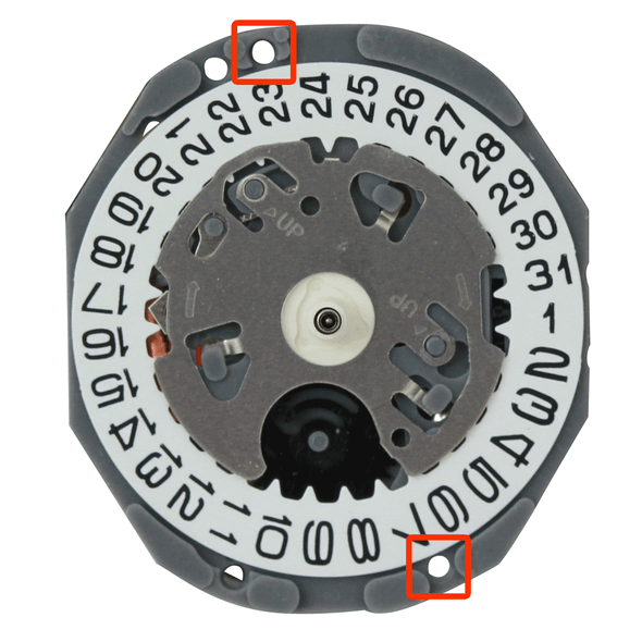 Hattori Japan 3 Hand Date at 3:00 Quartz Watch Movement VJ22.2 With Overall Height 4.90mm