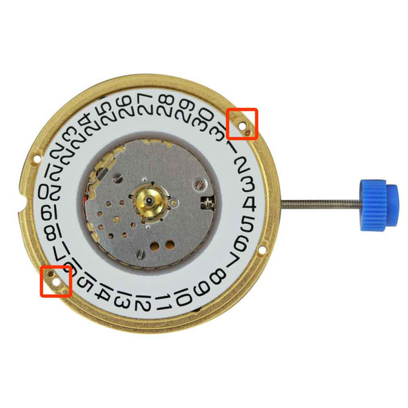ETA® 3 Hand Quartz Watch Movement F05.111 Date At 3:00 Overall Height 4.0mm