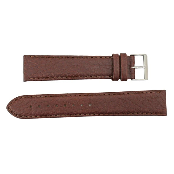 20mm Watch Band Brown Distressed Leather 9 Inch Length
