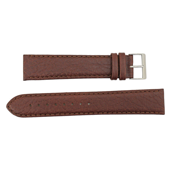 22mm Watch Band Brown Distressed Leather 9 Inch Length