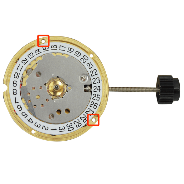 ETA 3 Hand Quartz Watch Movement F03.111.0 Date at 3:00 Overall Height 3.7mm