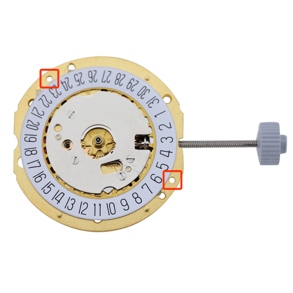 Harley Ronda 3 Hand Quartz Watch Movement HQ785G-6 Swiss Date at 6:00 Overall Height 4.0mm