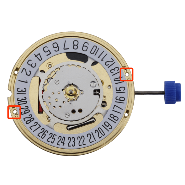 ETA 3 Hand Quartz Watch Movement F06.111-6 Date at 6:00 Overall Height 4.0mm