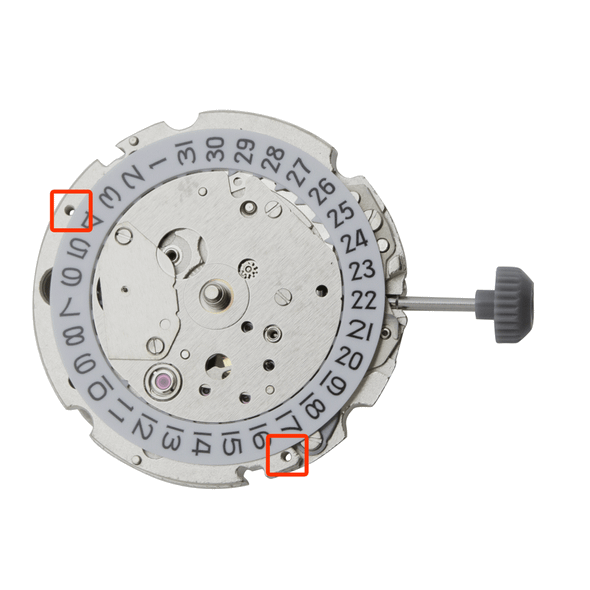 Miyota/Citizen LTD 3 Hand Automatic Mechanical Watch Movement 8219 Date at 3:00 Overall Height 7.5mm