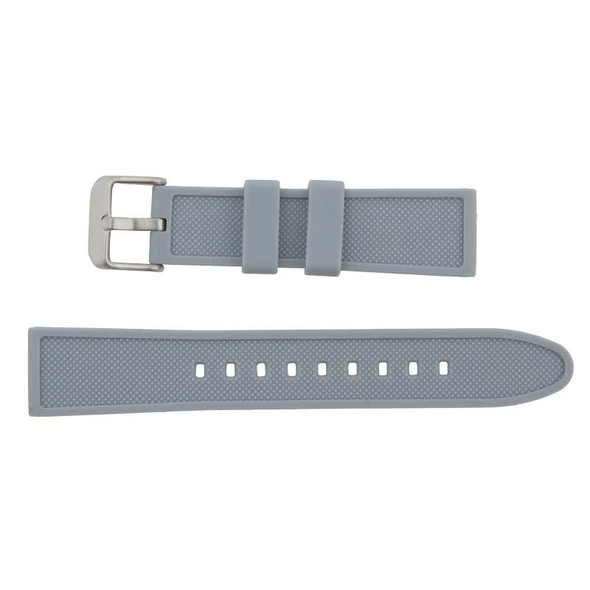 Silicone Watch Band Grey 20 MM Sport Rubber Watch Band