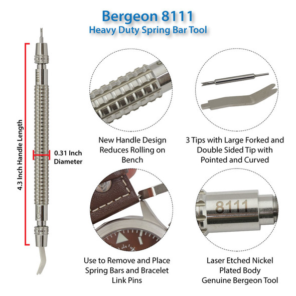 Bergeon 8111 Stainless Steel Spring Bar Tool Basel 2017 Edition