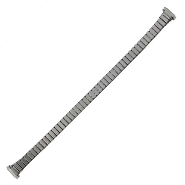 Expansion Metal Watch Band Ladies Two Tone Narrow With Expandable Ends 8-11MM