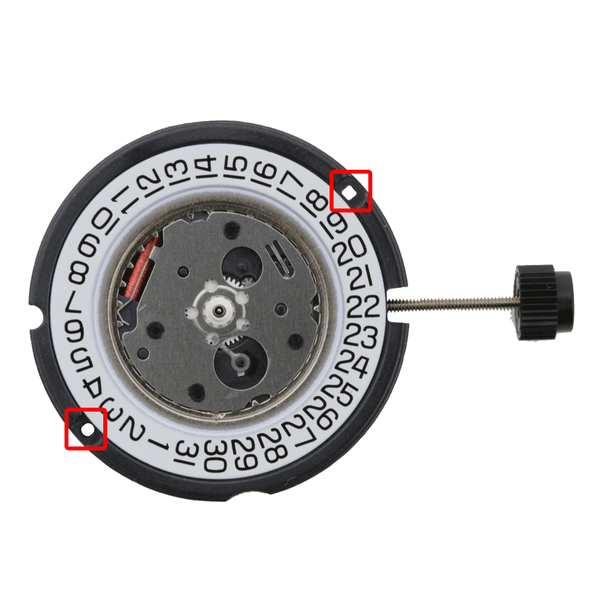 ETA 3 Hand Quartz Watch Movement 804.112 Date at 3:00 Overall Height 5.1mm
