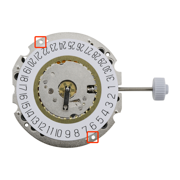 Harley Ronda 2 Hand Quartz Watch Movement HQ705-2/6 Date at 6:00 Overall Height 3.7mm