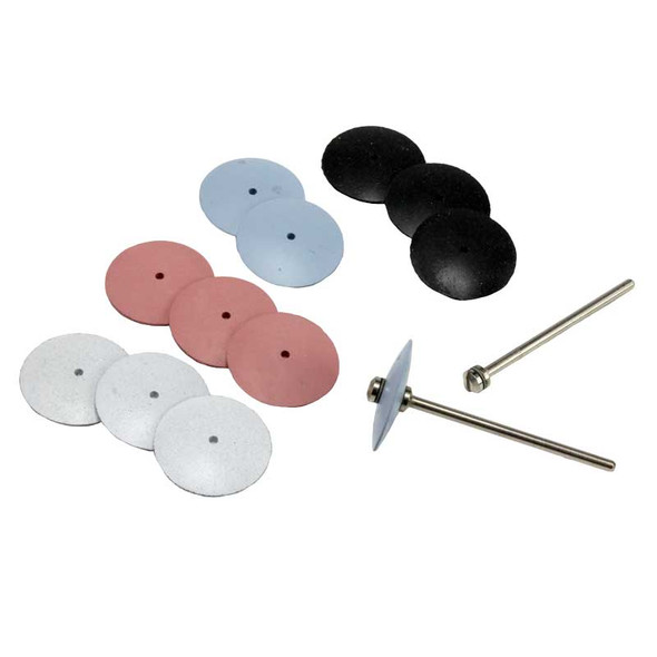 Silicon Carbide Polishing Wheels 7/8" - KNIFE Edge 14 Piece Set