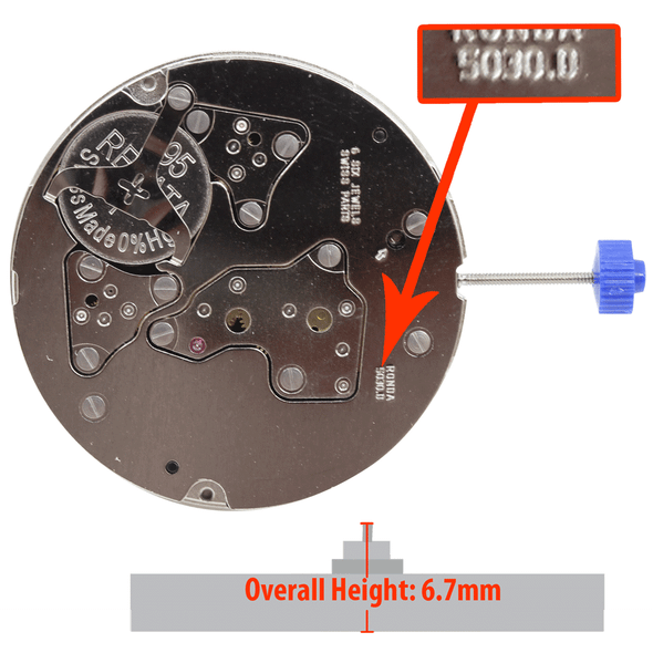 Harley Ronda HQ5030.D quartz movements for watch making
