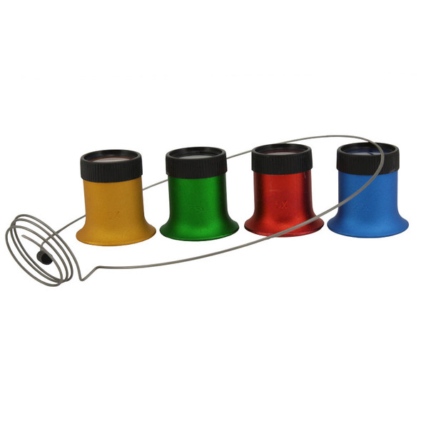 Four Eye Loupe Magnifiers Set With Headspring