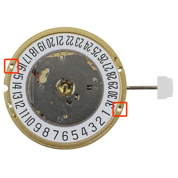ETA 3 Hand Quartz Watch Movement E64.111 Date at 3:00 Overall Height 3.2mm