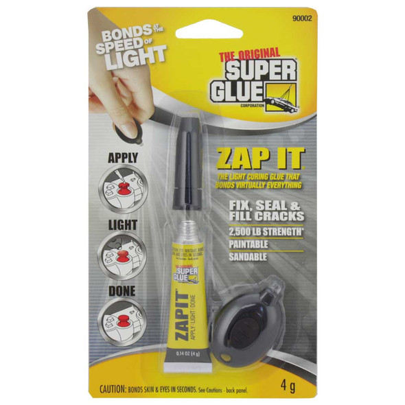 Zap It Super Glue with LED Light