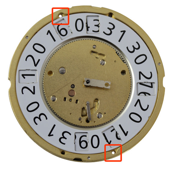Harley Ronda 4 Hand Quartz Watch Movement HQ7003.L Multifunctions Retrograde and Big Date Overall Height 7.9mm