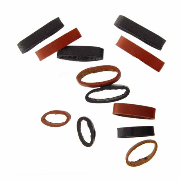 Leather Loops Watch Strap Keepers 12 Piece Assortment
