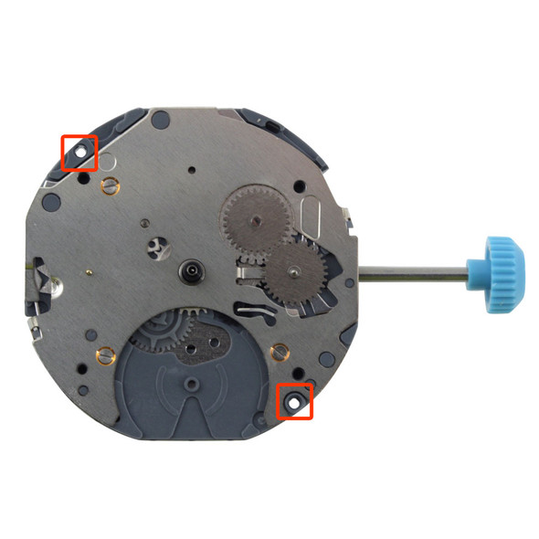 Miyota/Citizen LTD Multifunction 5 Hand Quartz Watch Movement 6P75 High Hand Pinion Overall Height 5.6mm