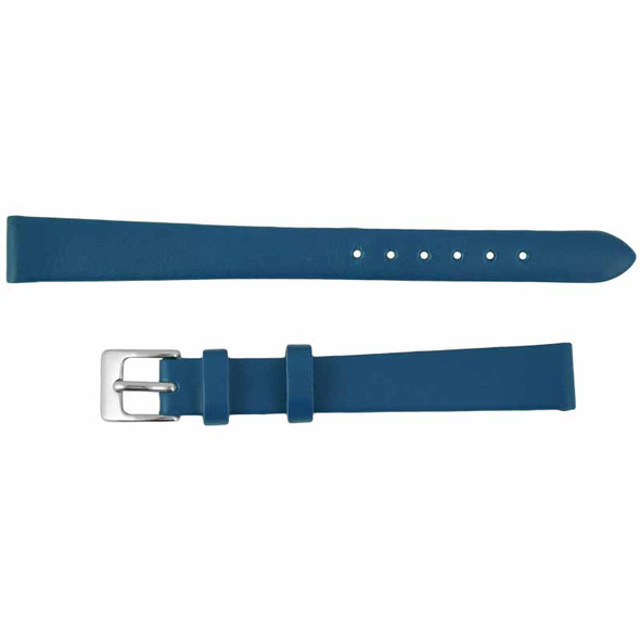 Blue Watch Band Long 14MM Leather Smooth Calf