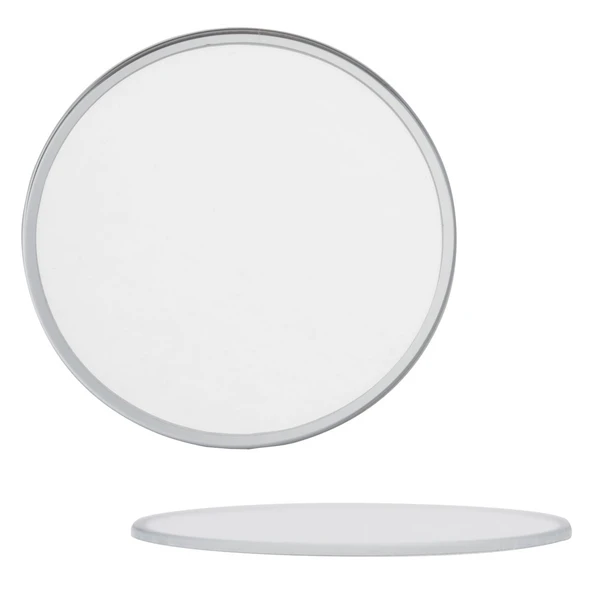 Round Flat Mineral Glass Watch Crystals With 1mm Silver Edge Trim